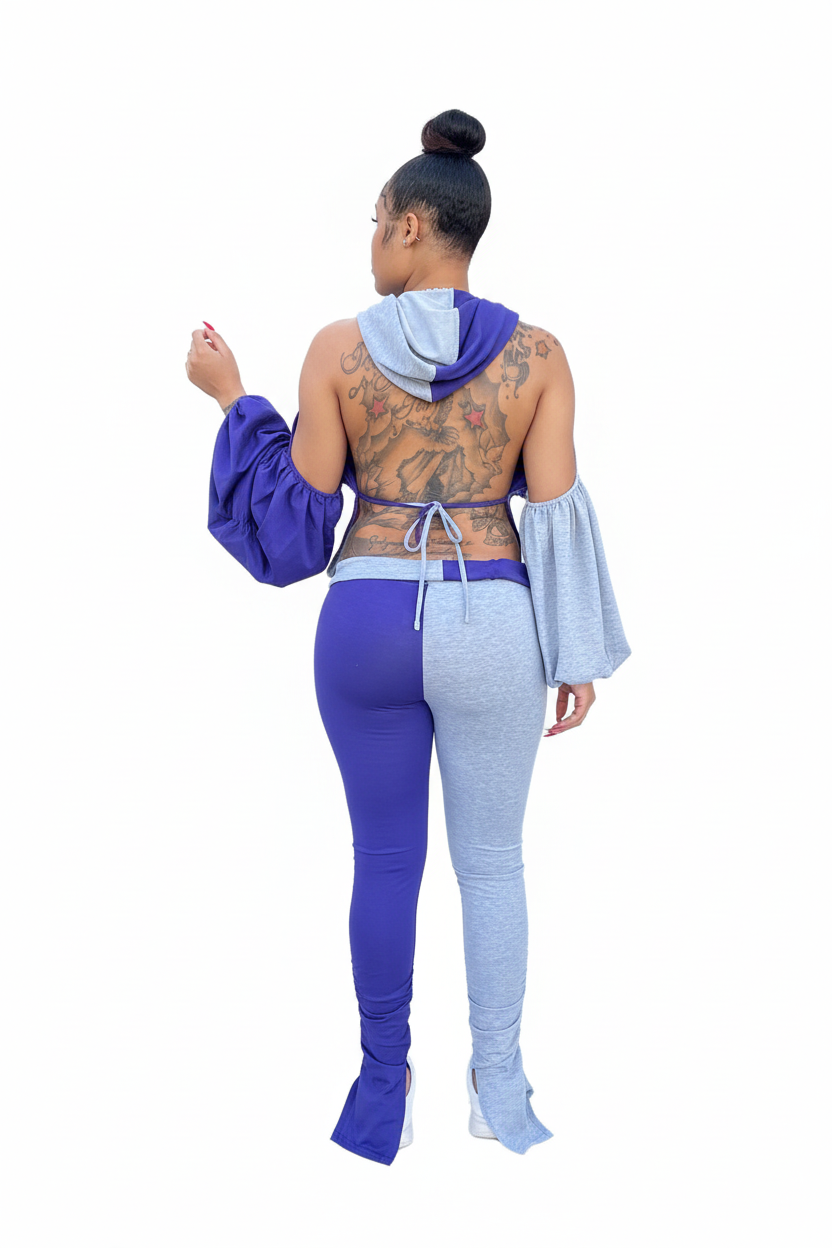 Cold Shoulder Set White Background