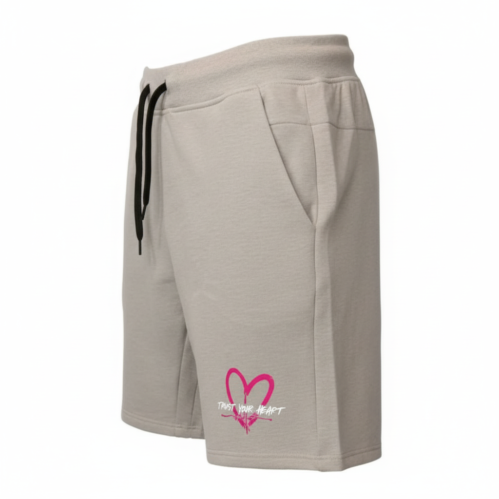 TYH Gray and Pink Short Set - Side View