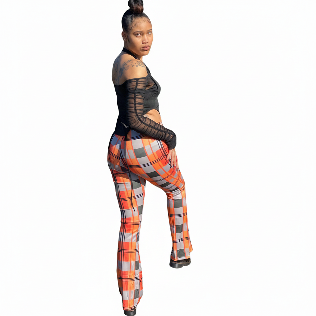 Orange Plaid Print - Photo 3