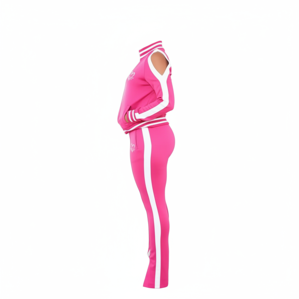Pink Jogger Suit - Side