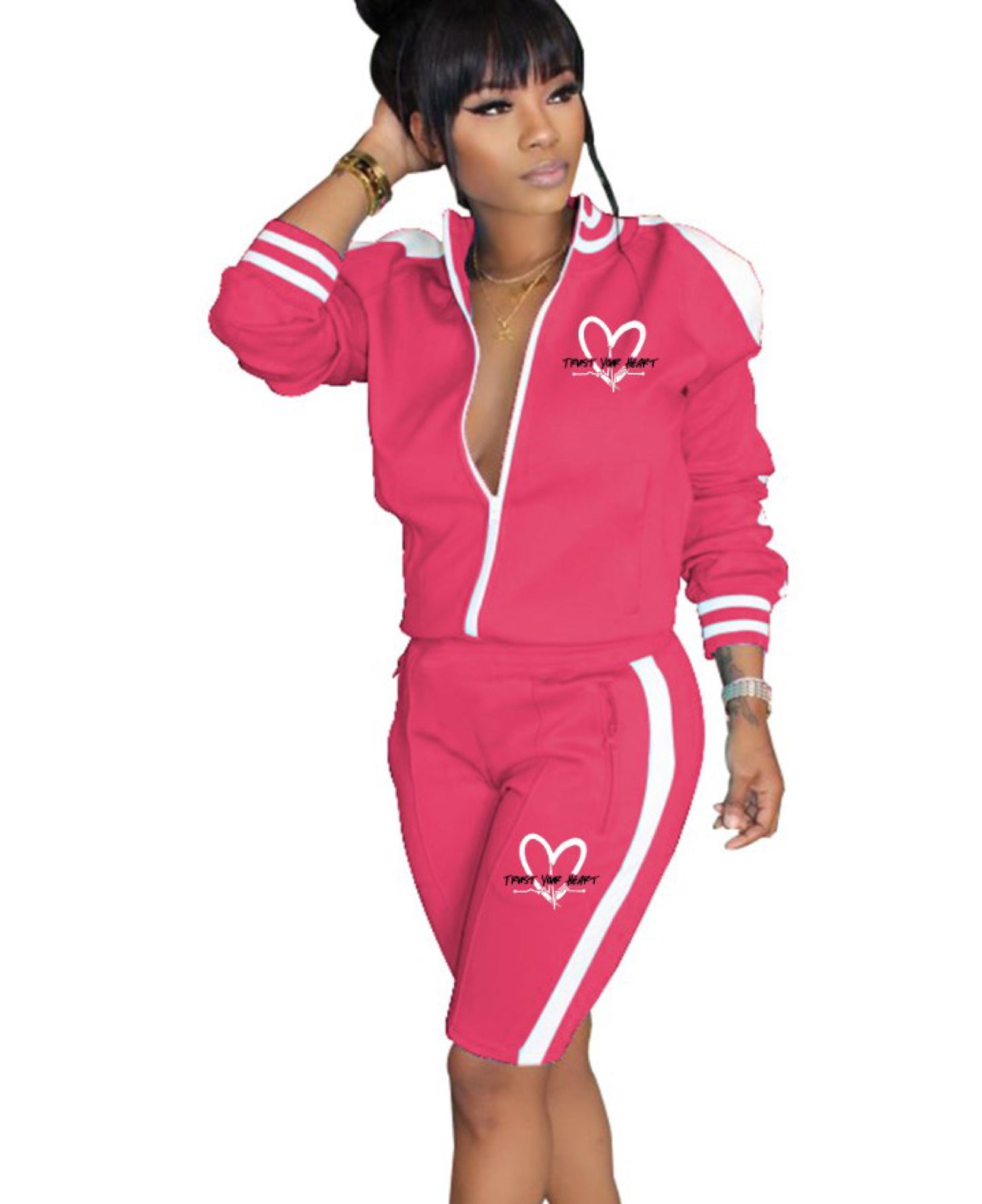 TYH WOMENS SHORT SET OPEN SHOULDER