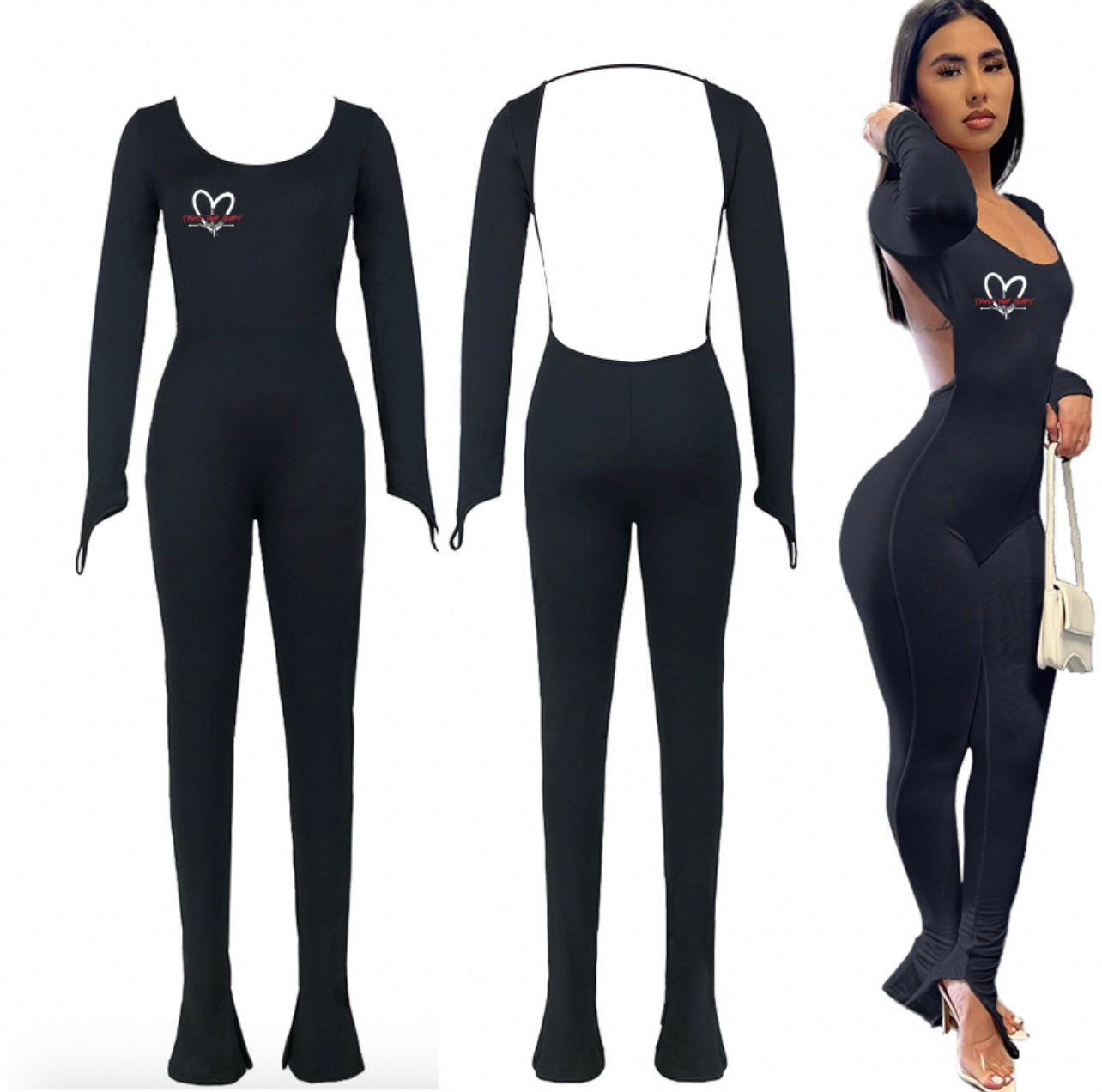 TrustYourHeart Backless Sexy OnePiece Jumpsuit