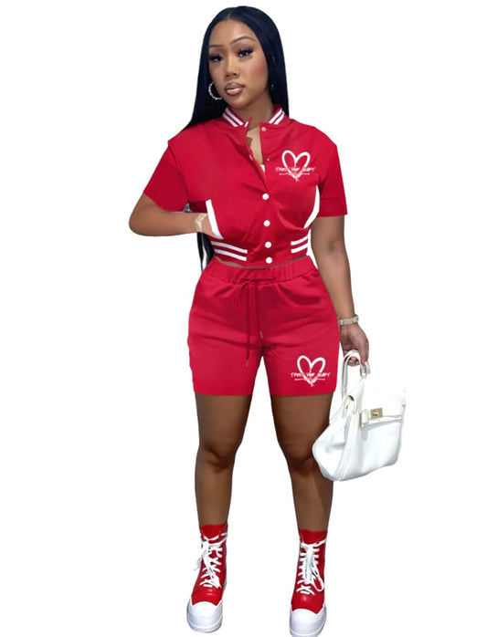 TrustYourHeart Two Piece Crop Set