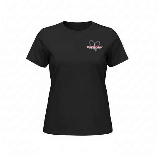 Black TrustYourHeart Tee - Front
