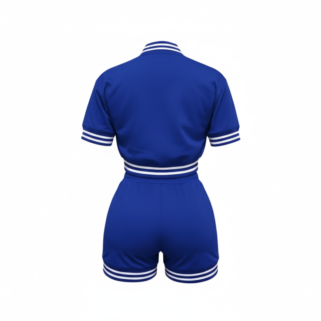 Blue Crop Set - Back