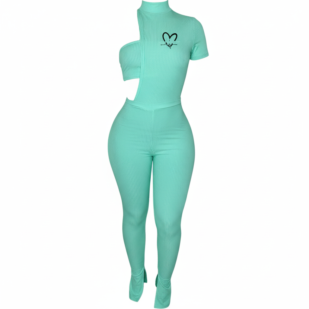 Mint Romper - Front