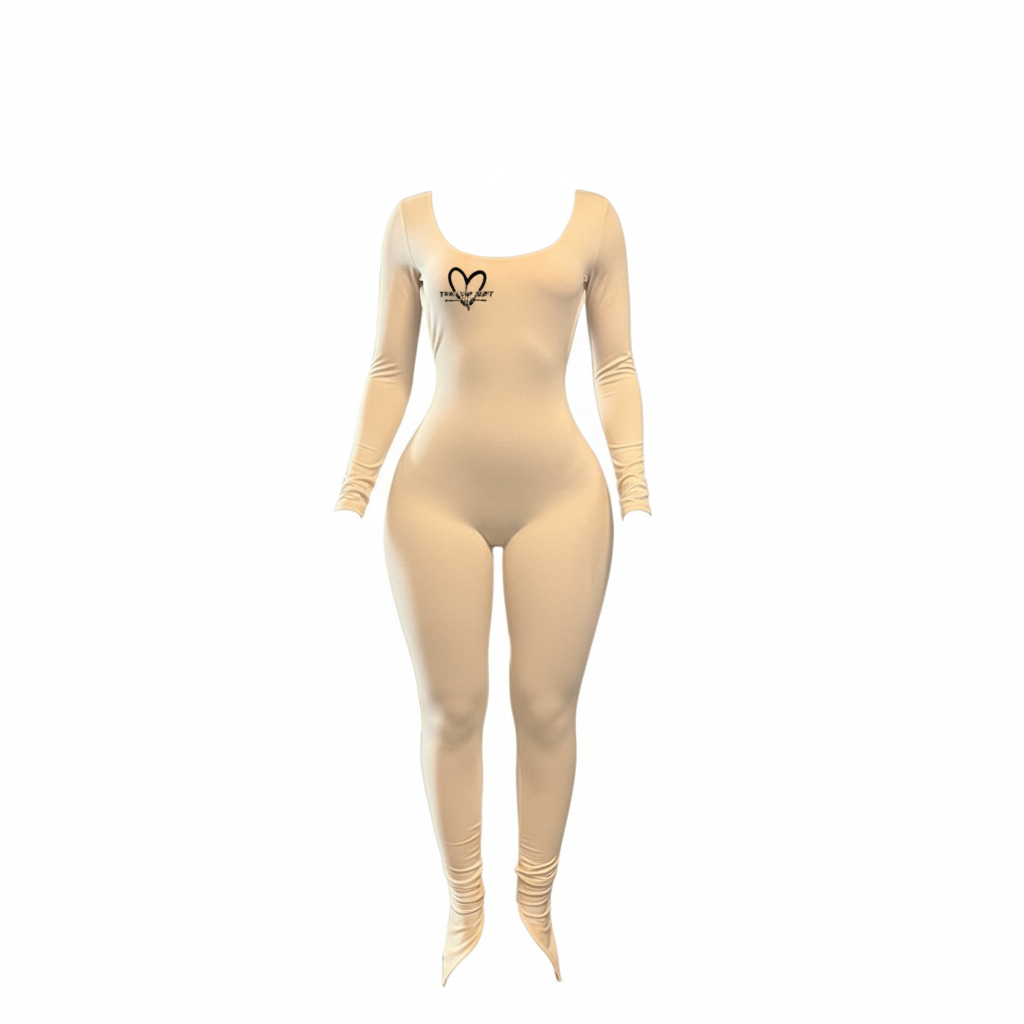 Tan Jumpsuit - Front