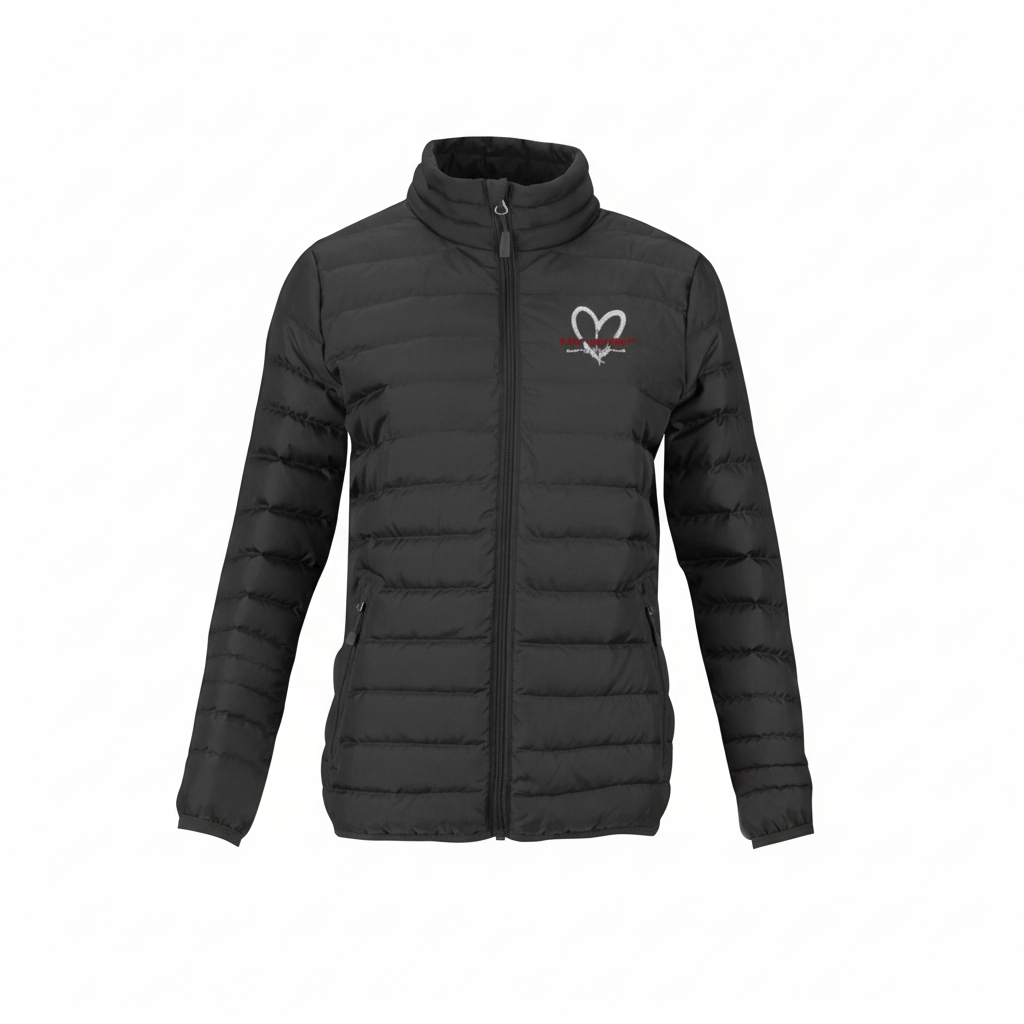 TYH Puffer Jacket - Front White Background