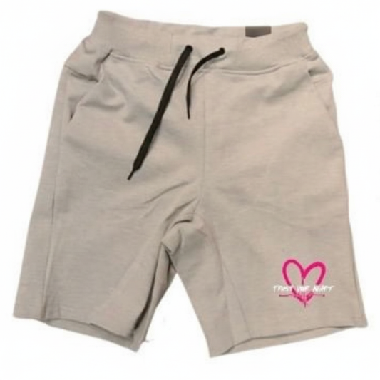 TYH Gray and Pink Short Set - Front White Background