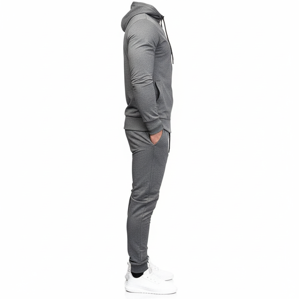 Gray TYH Sweatsuit - Side View