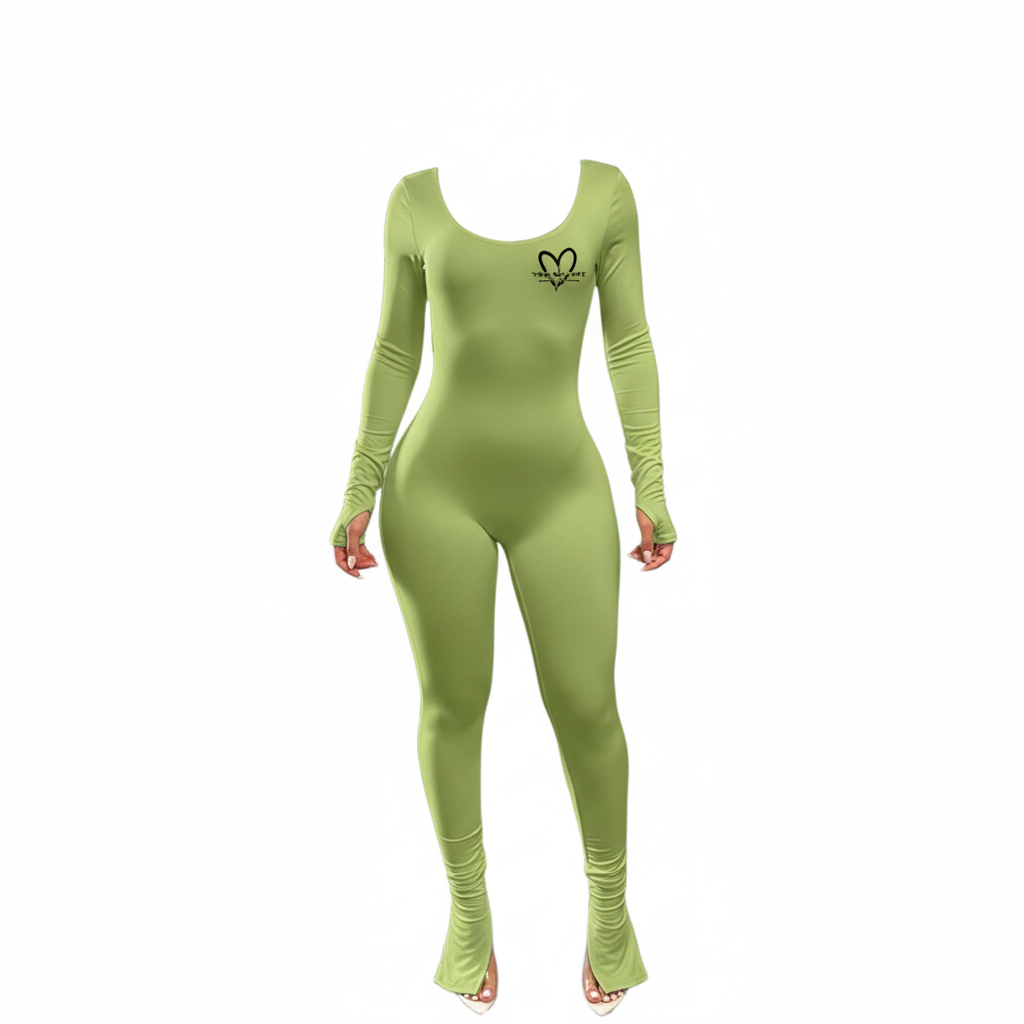 Green Jumpsuit - Front