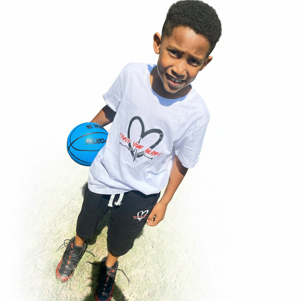 Kids TYH Short Set - Child White Background