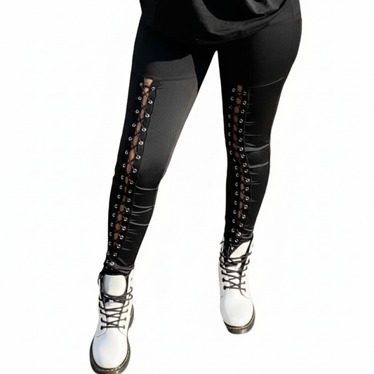 Lace Me Up Leggings - Photo 1