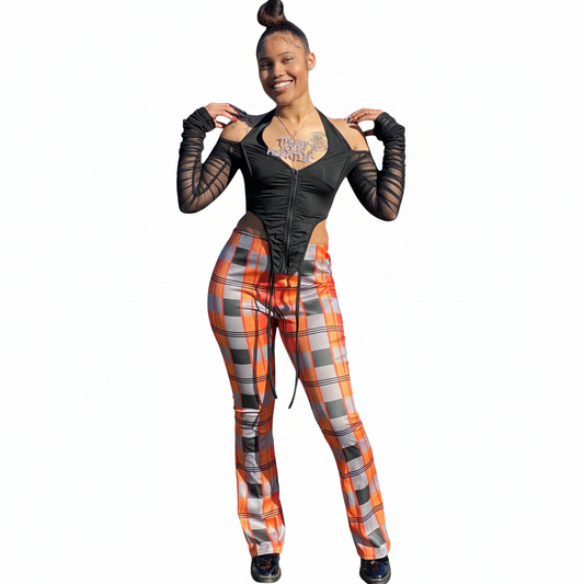 Orange Plaid Print - Photo 2