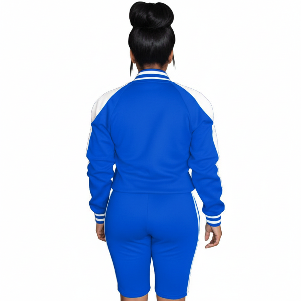 Womens Short Set Open Shoulder - Back