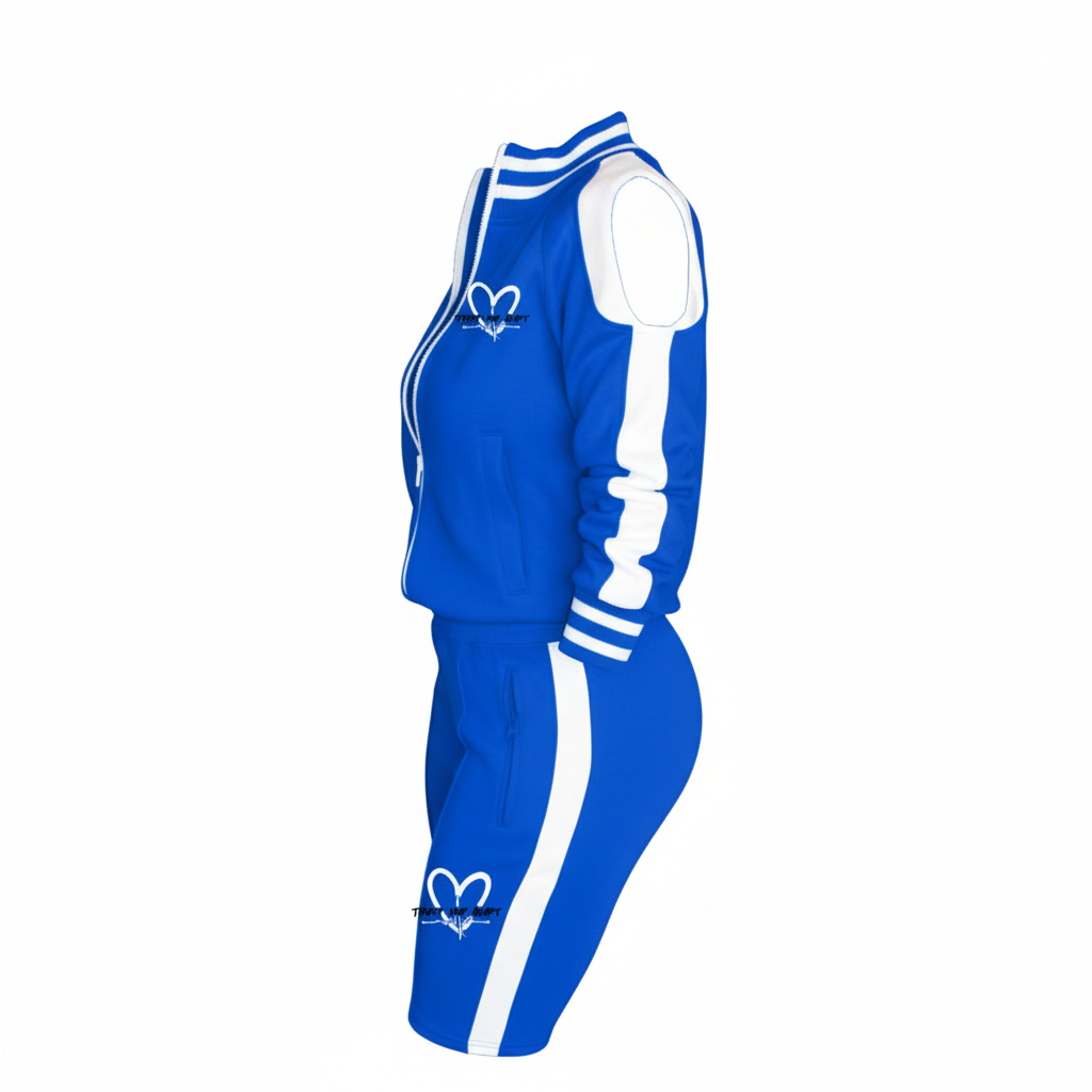 Womens Short Set Open Shoulder - Side
