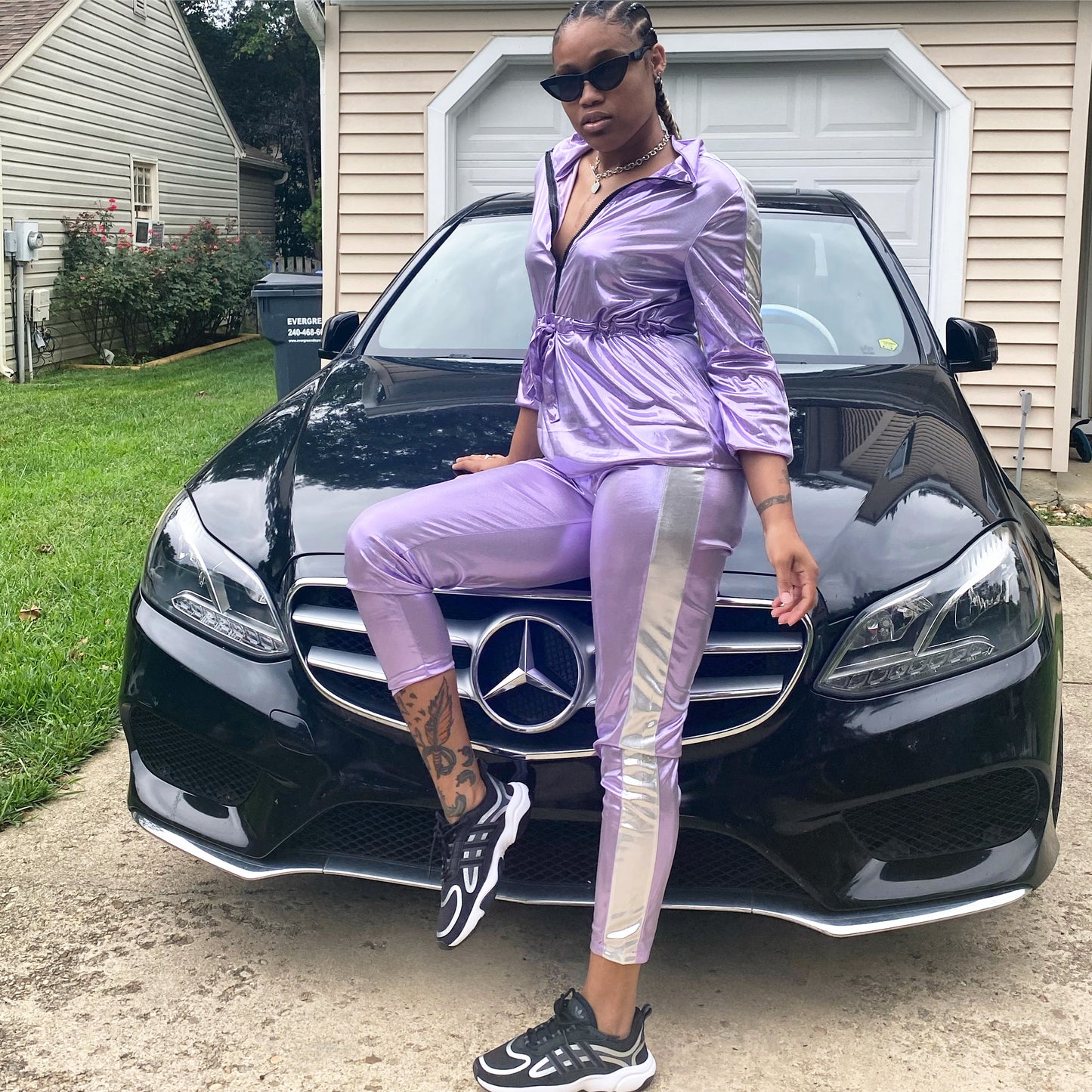 Purple Two Piece Set