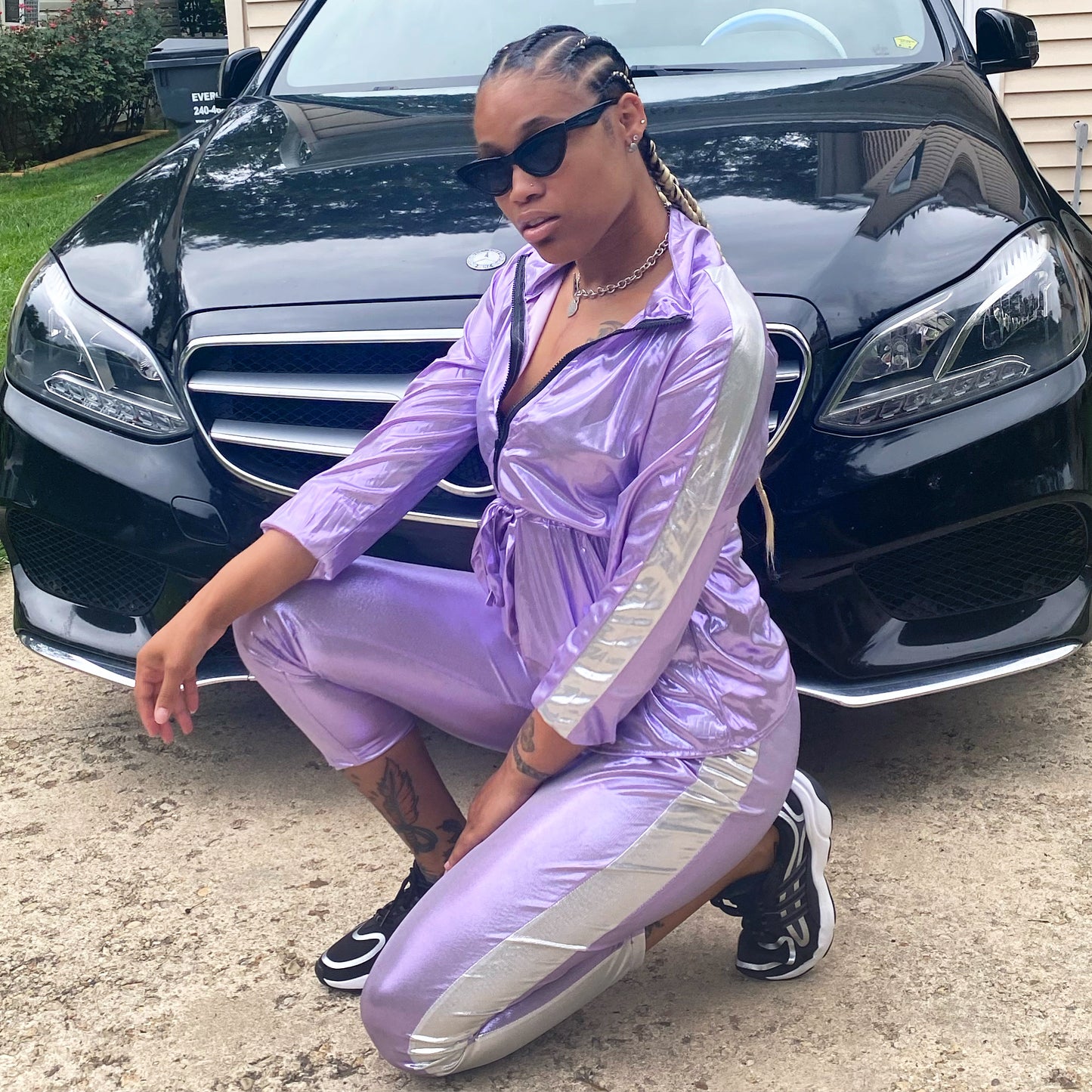 Purple Two Piece Set
